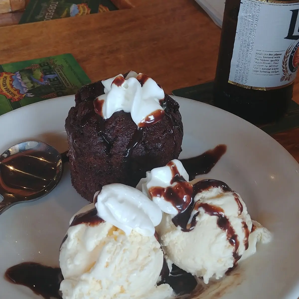Volcano Brownie Sundae