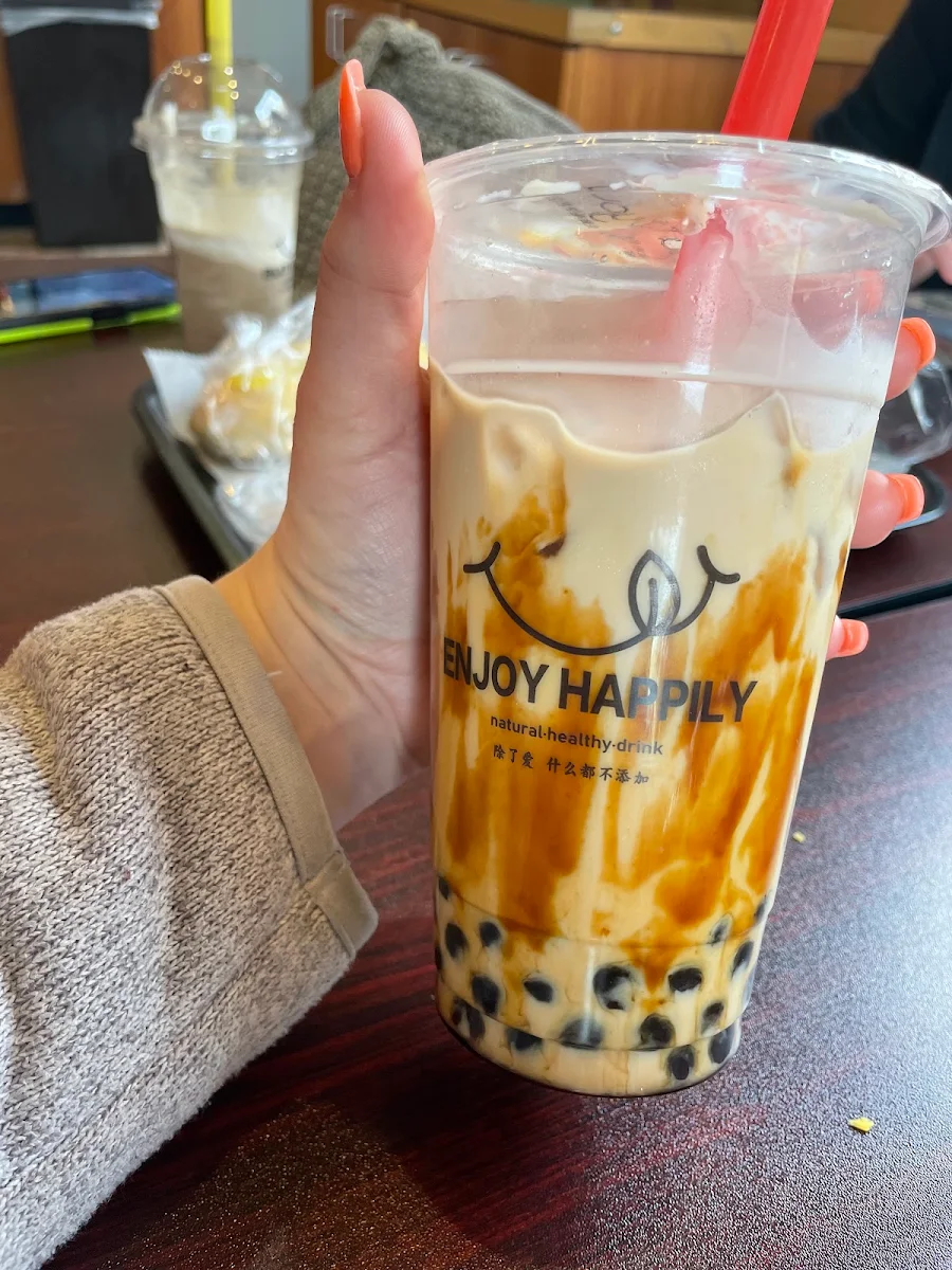 Brown Sugar Matcha Milk Tea
