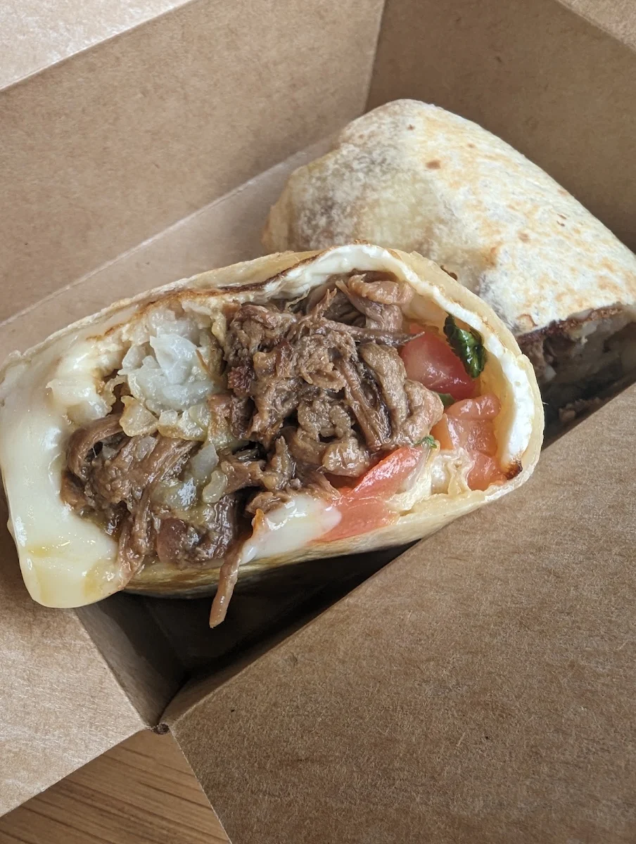 Slow-Braised Brisket Burrito