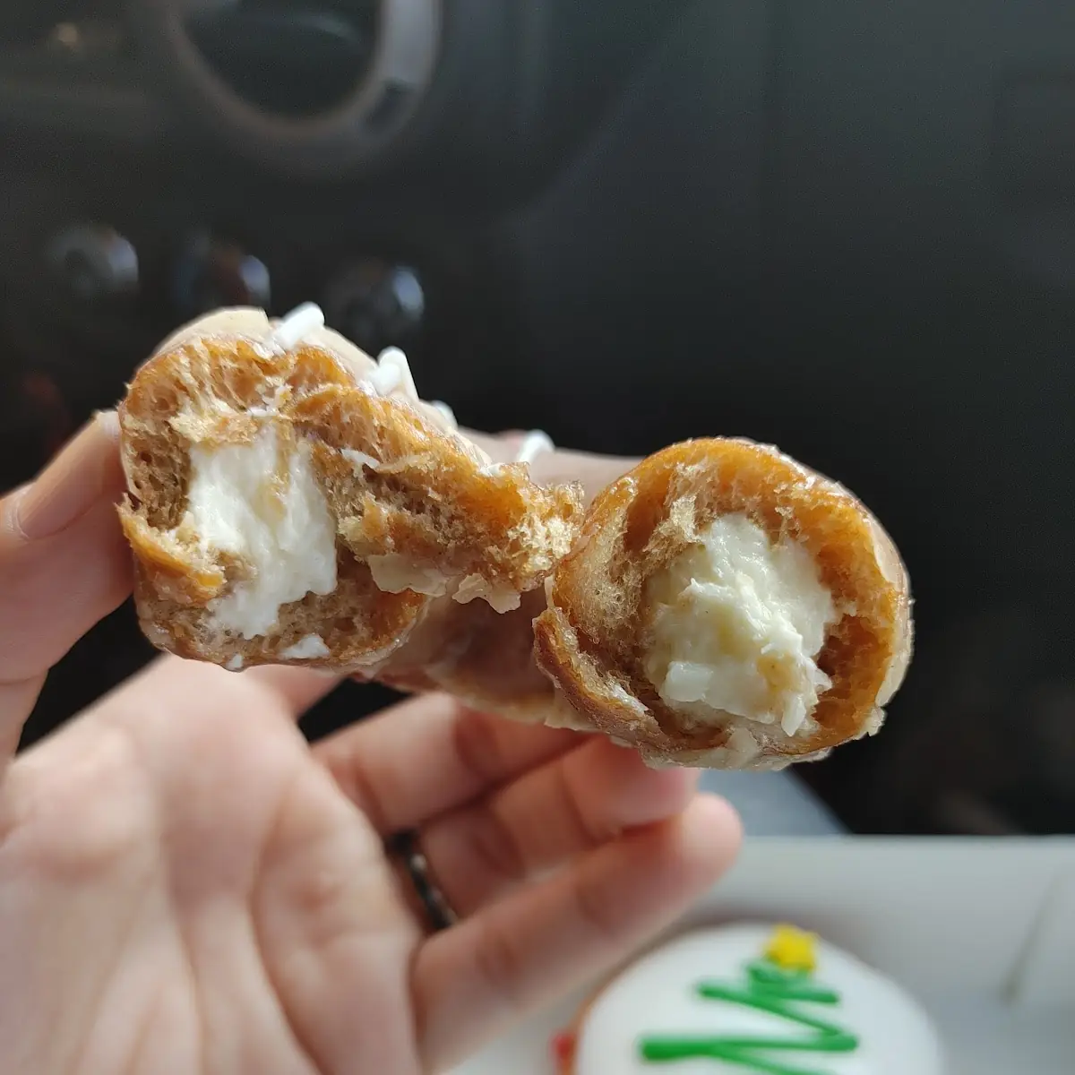 Gingerbread Cheesecake Filled Donut
