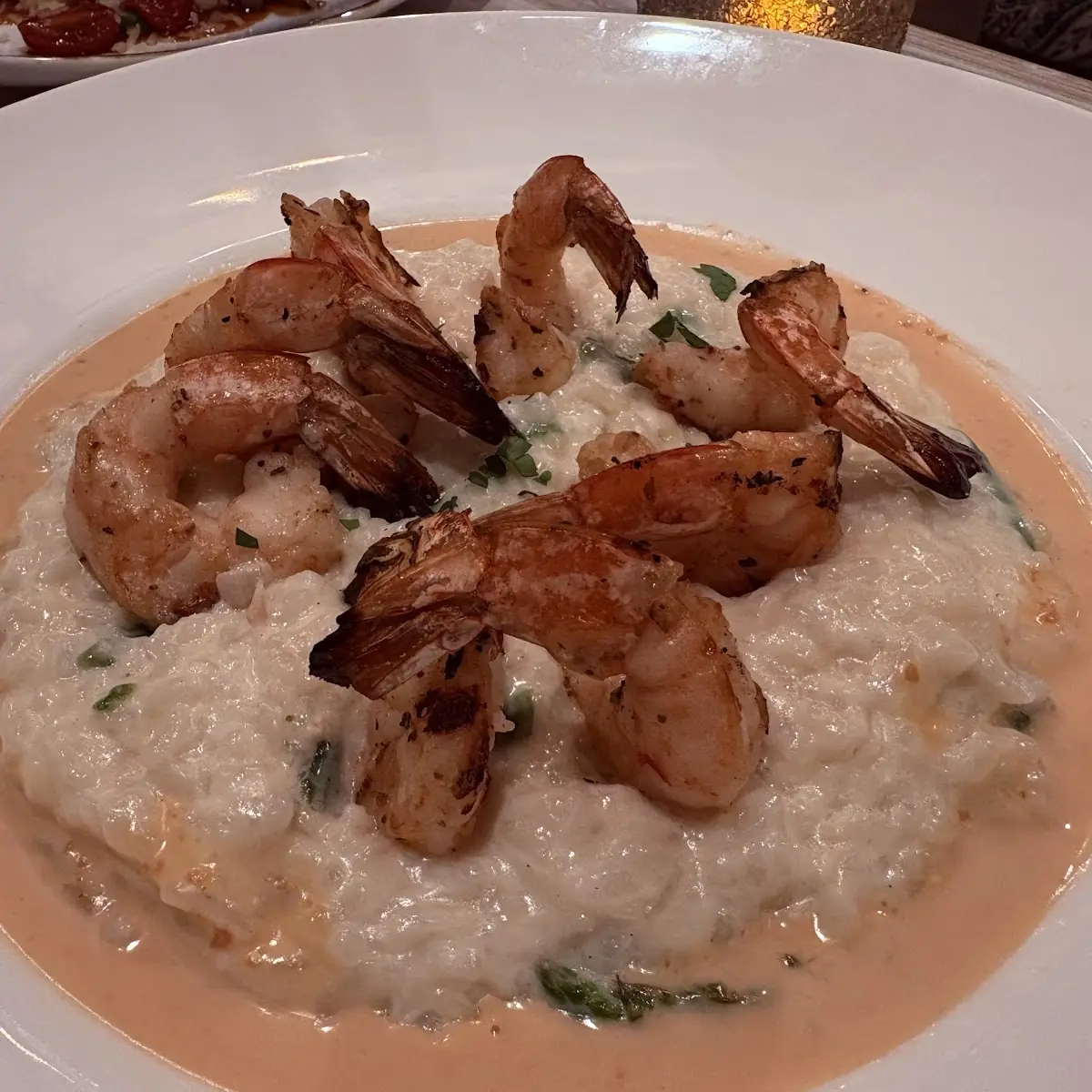Grilled Shrimp & Risotto