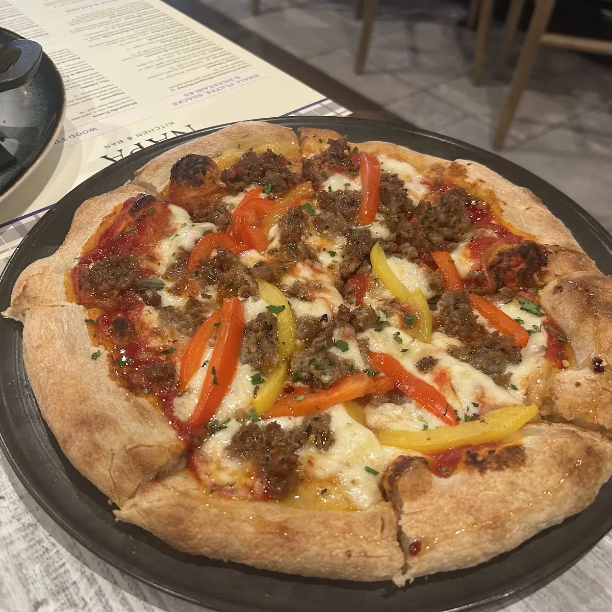 Sausage & Peppers WF Pizza