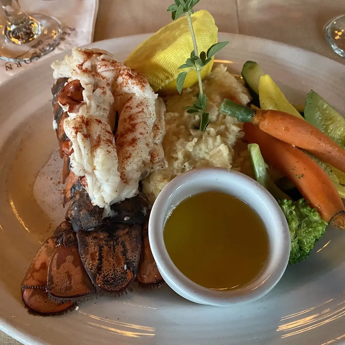 Steamed Lobster Tail