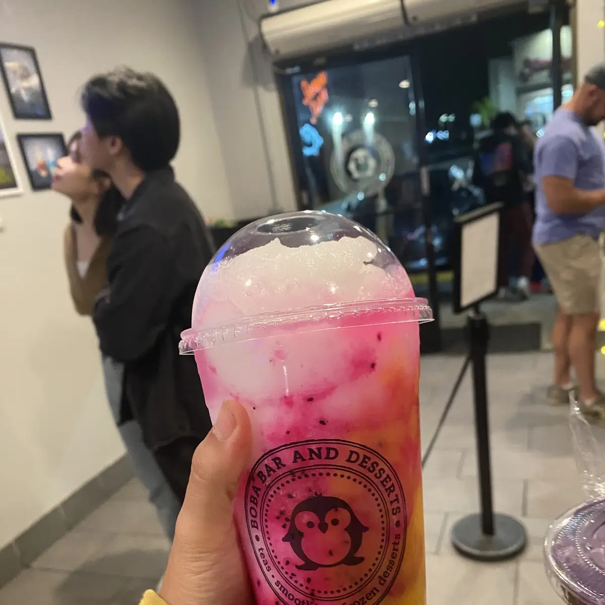 Mango Lychee Dragon Fruit Slushie