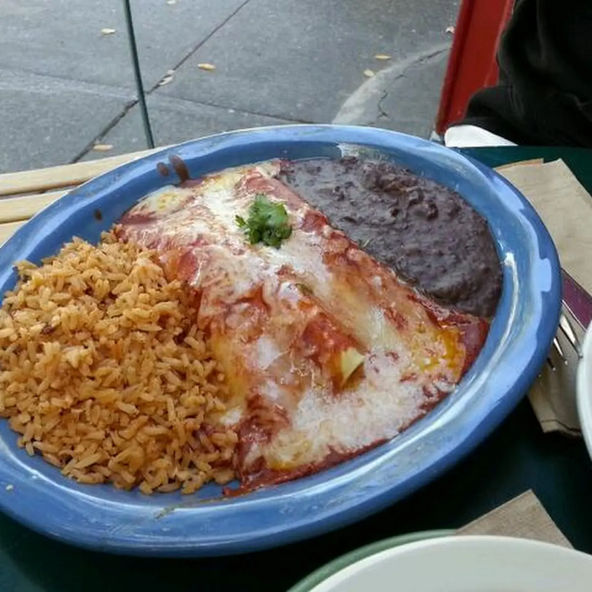 Side Rice Refried Black Beans