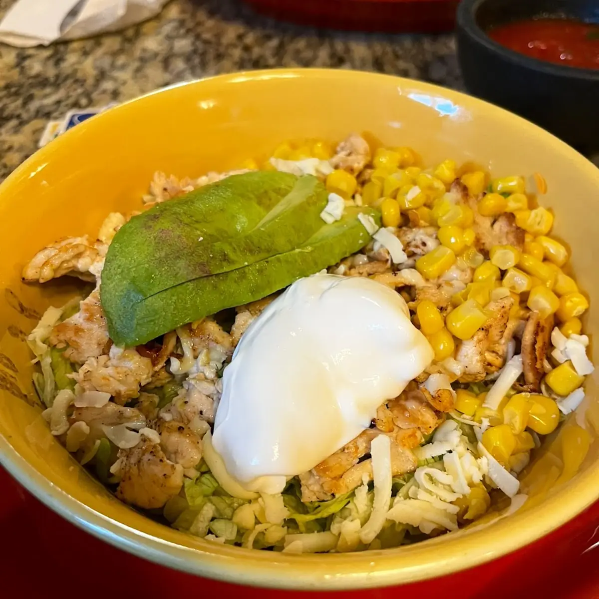 Bowl Salad with Grilled Chicken