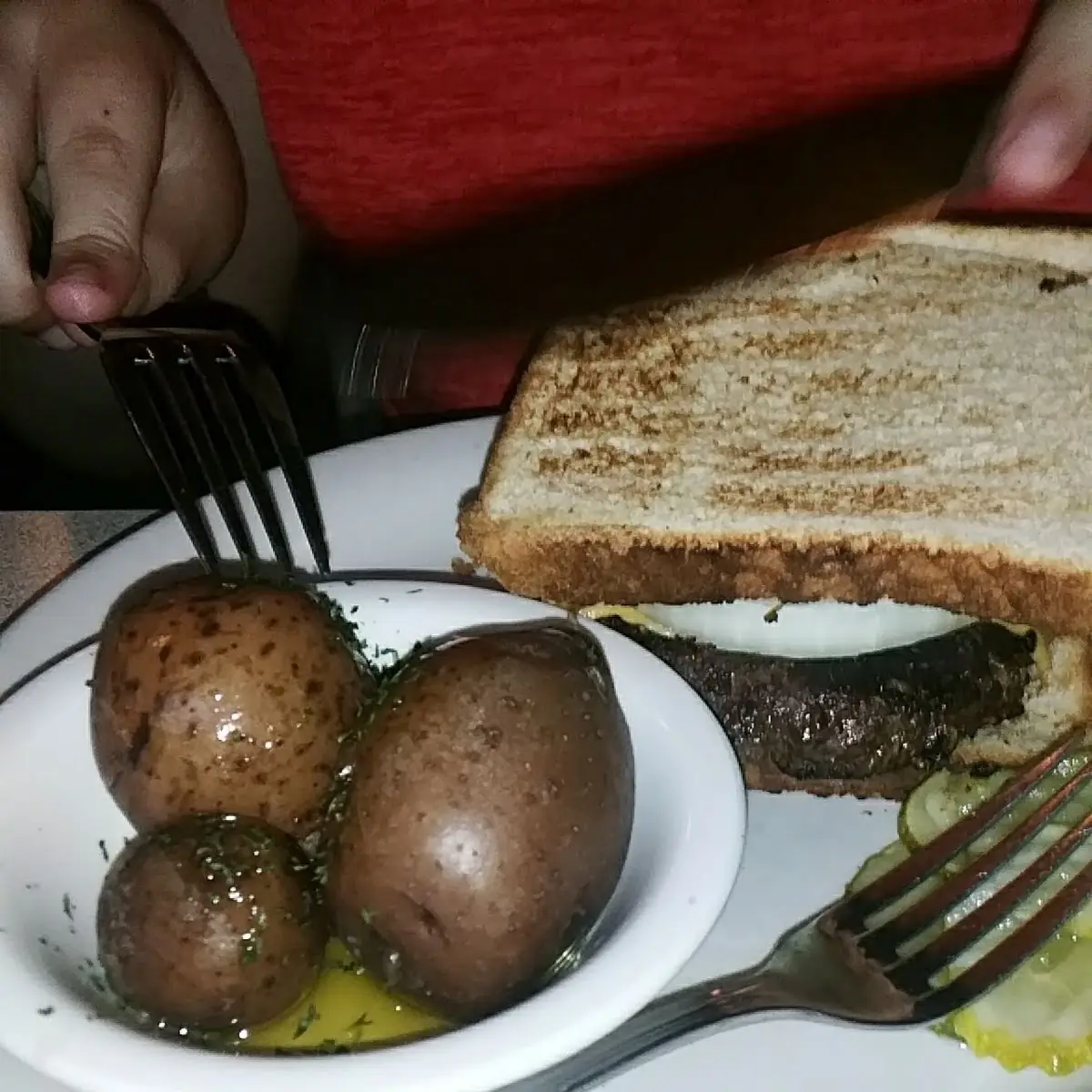 Burger with Potato