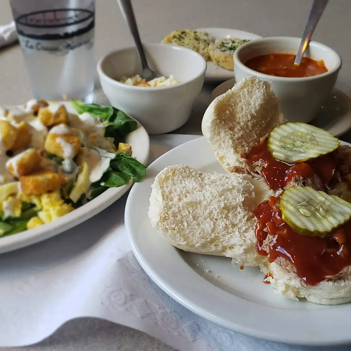 Lunch Buffet Special with Pulled Pork Sandwiches