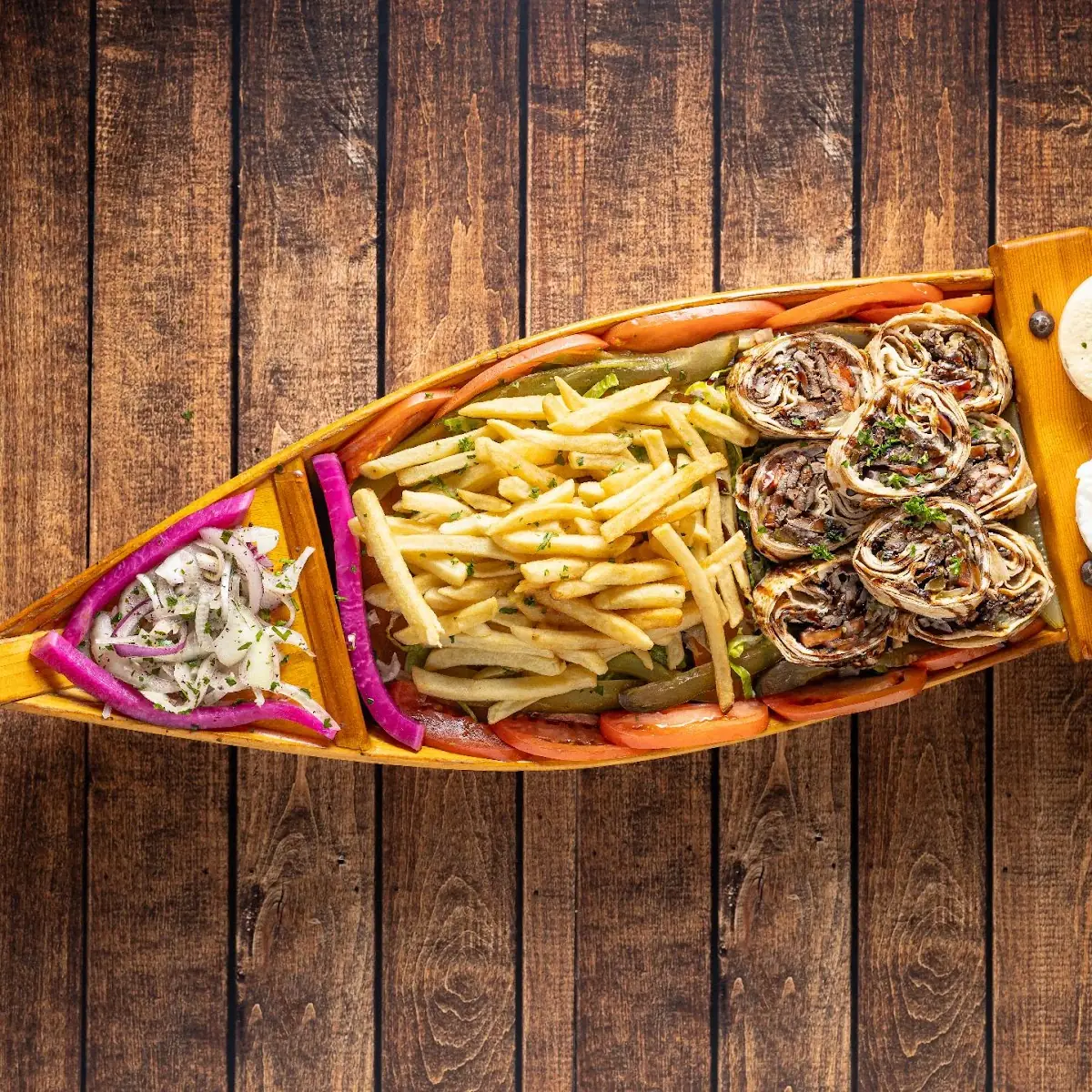 Shawarma Beef Sushi Boat