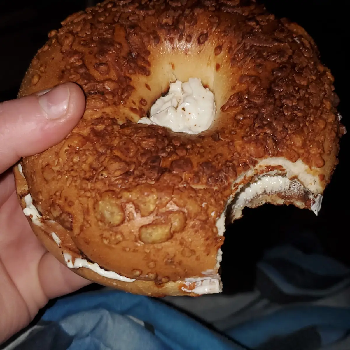 Asiago Bagel with Cream Cheese
