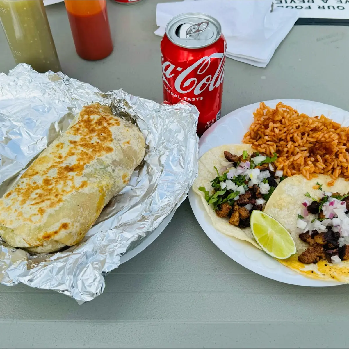 Burrito and Taco Plate