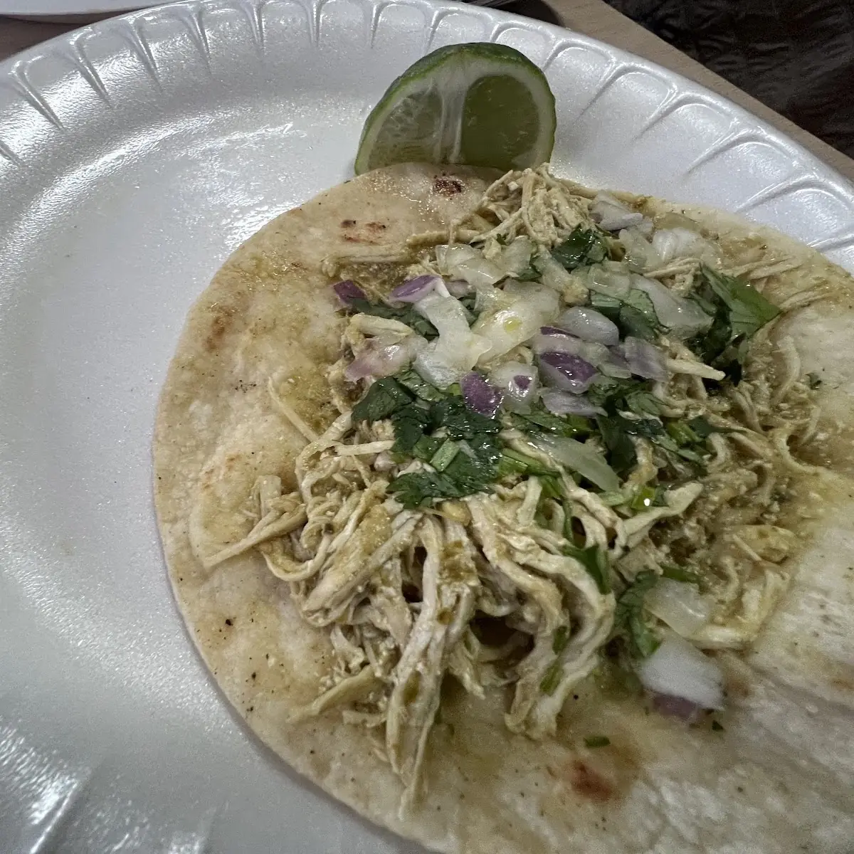 Poblano Chicken Taco