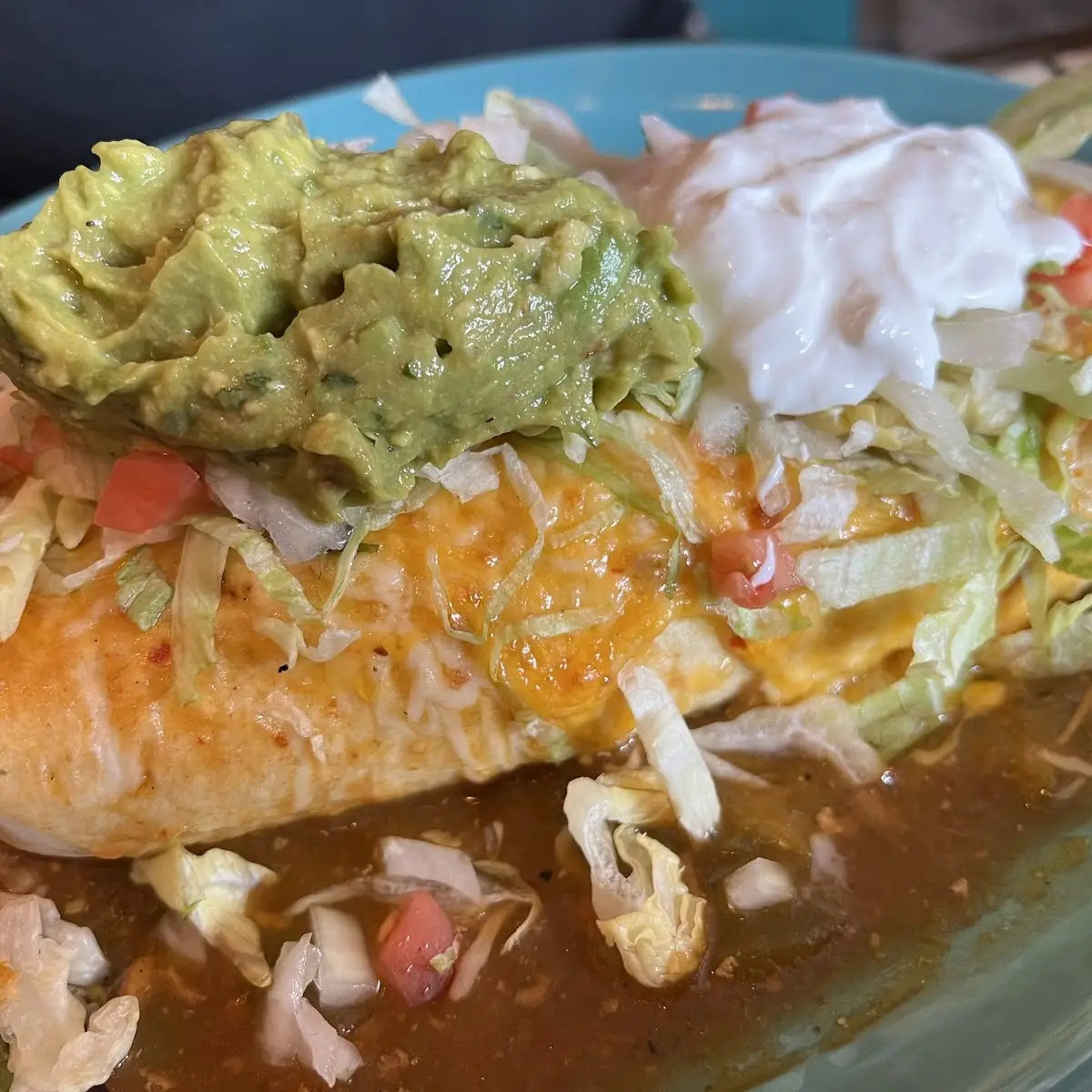 Smothered Chicken Burrito Loco