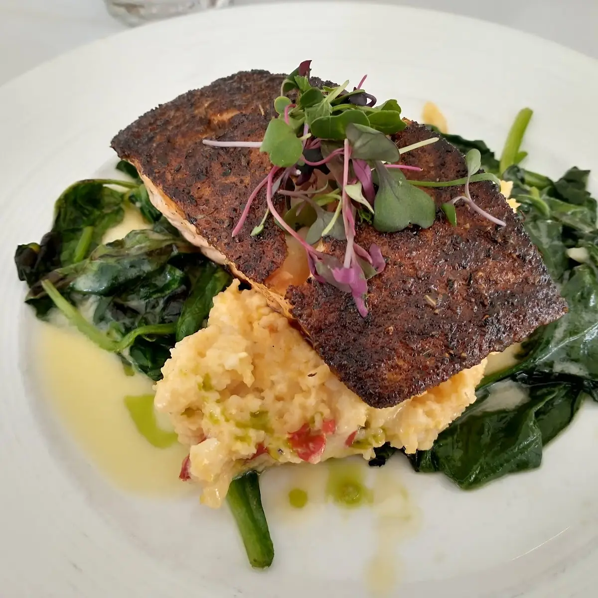 Crispy Striped Bass