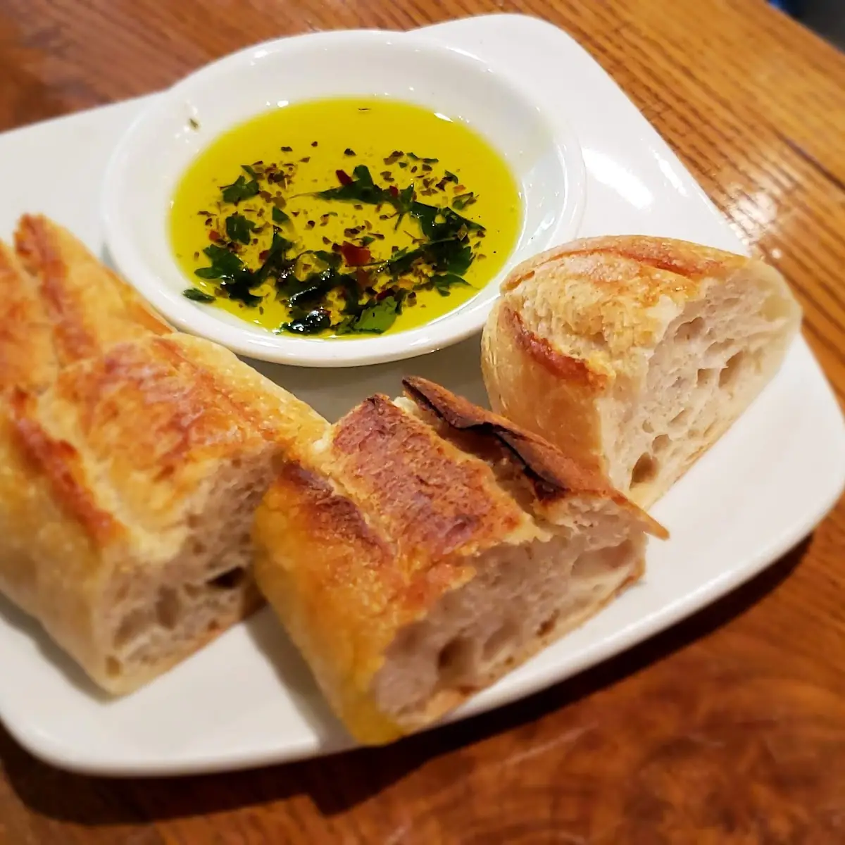 Free Bread with Olive Oil