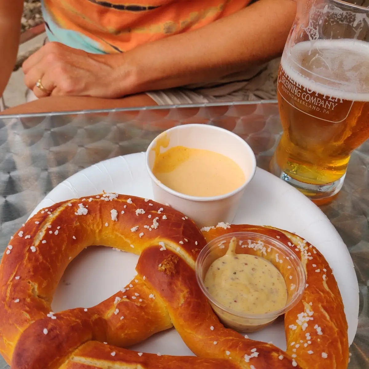 Soft Pretzel with Beer Cheese