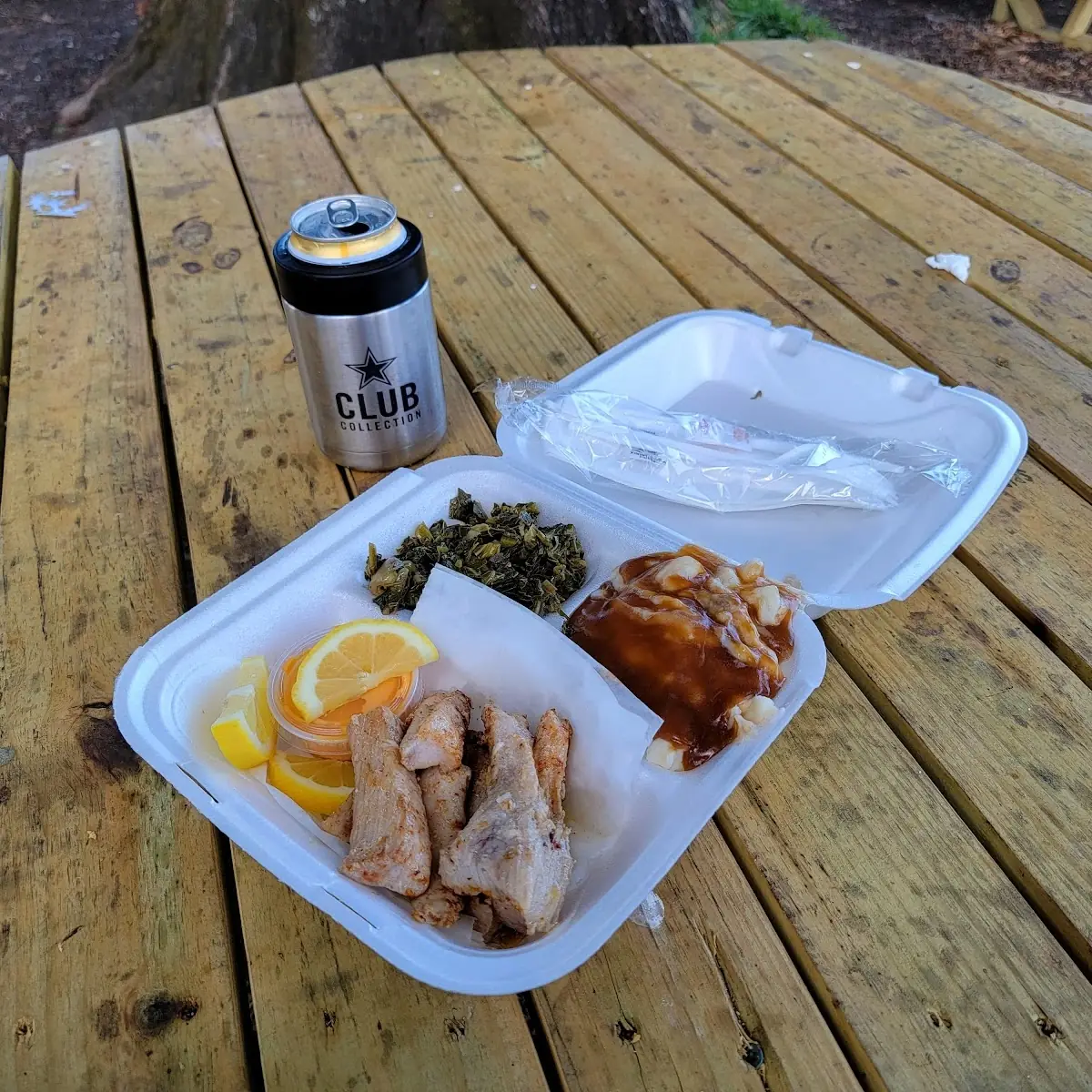 Grilled Mahi Mahi Collard Greens and Mashed Potatoes
