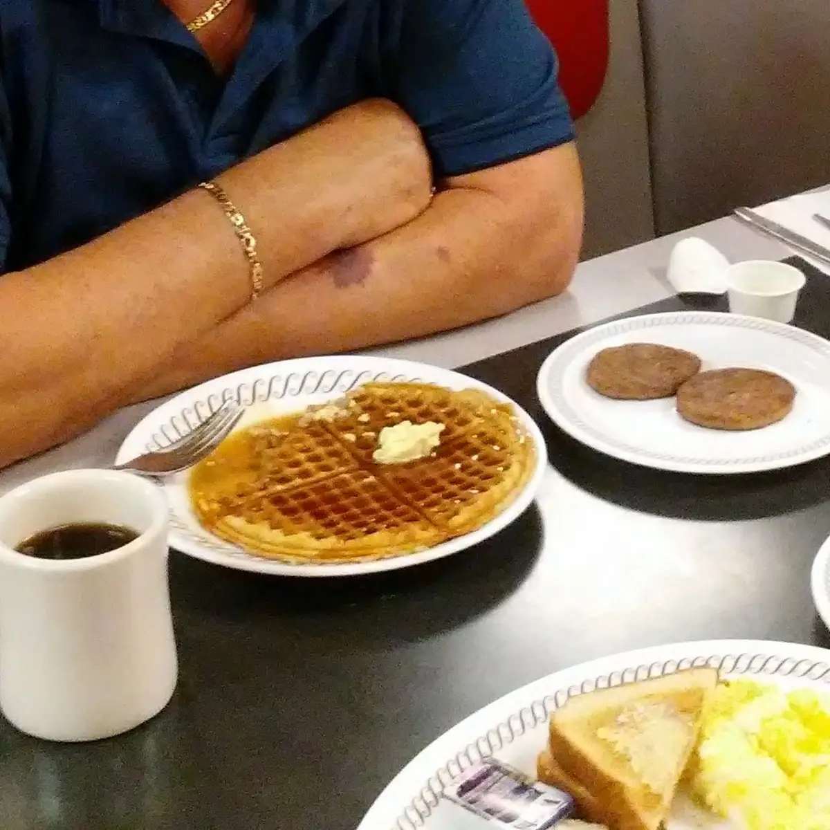 Waffle Eggs Bacon