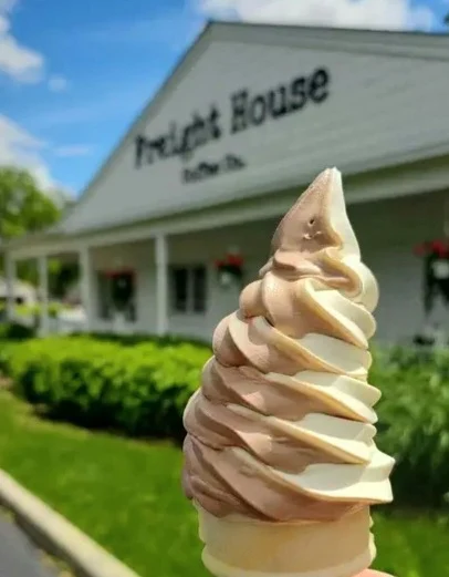 Soft Serve Chocolate and Vanilla
