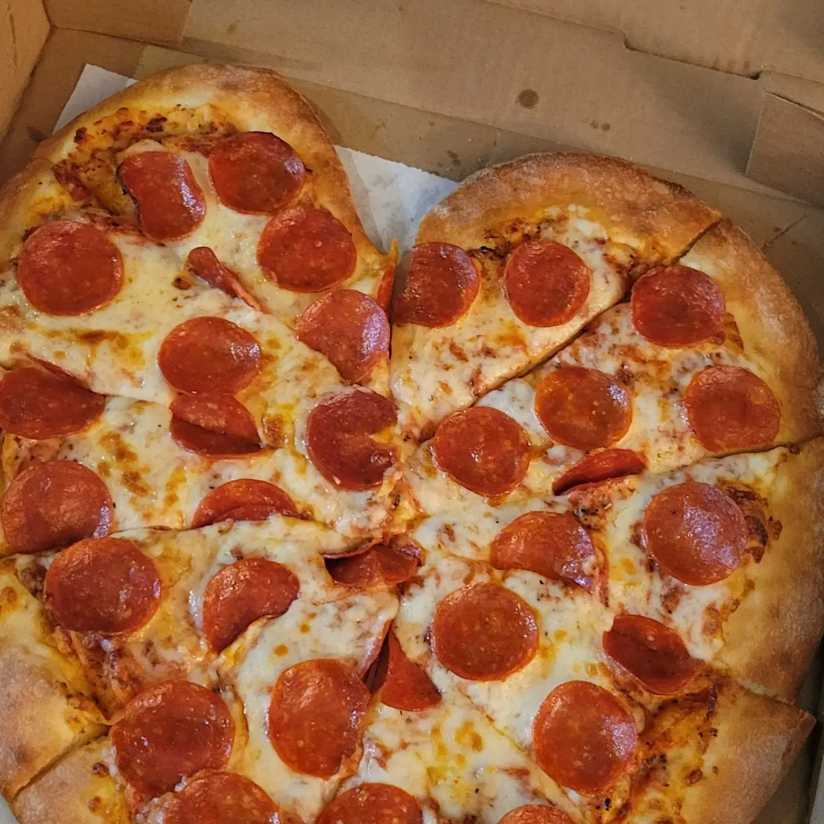 Valentine's Day Heart Shaped Pizza