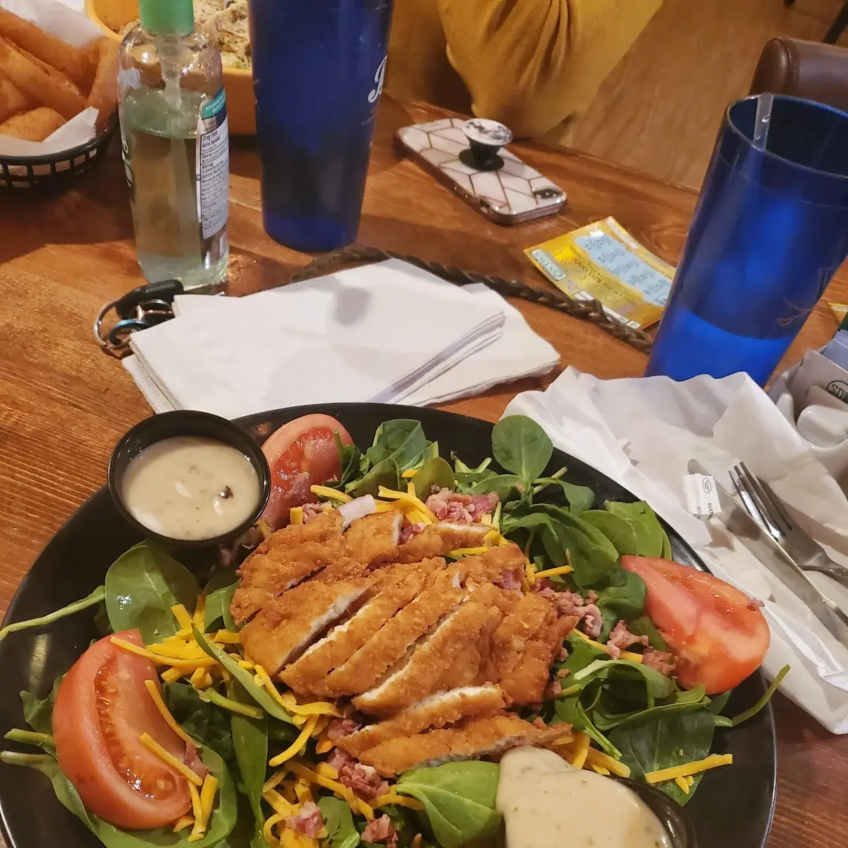 Spinach Salad with Chicken