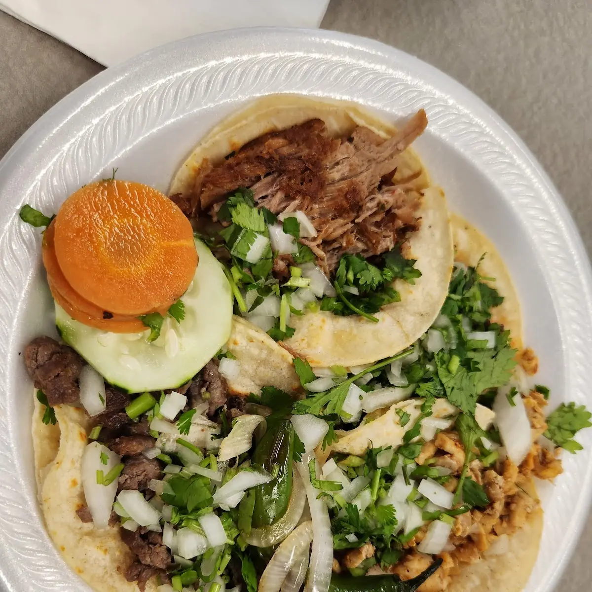Steak Tacos and Chicken Tacos
