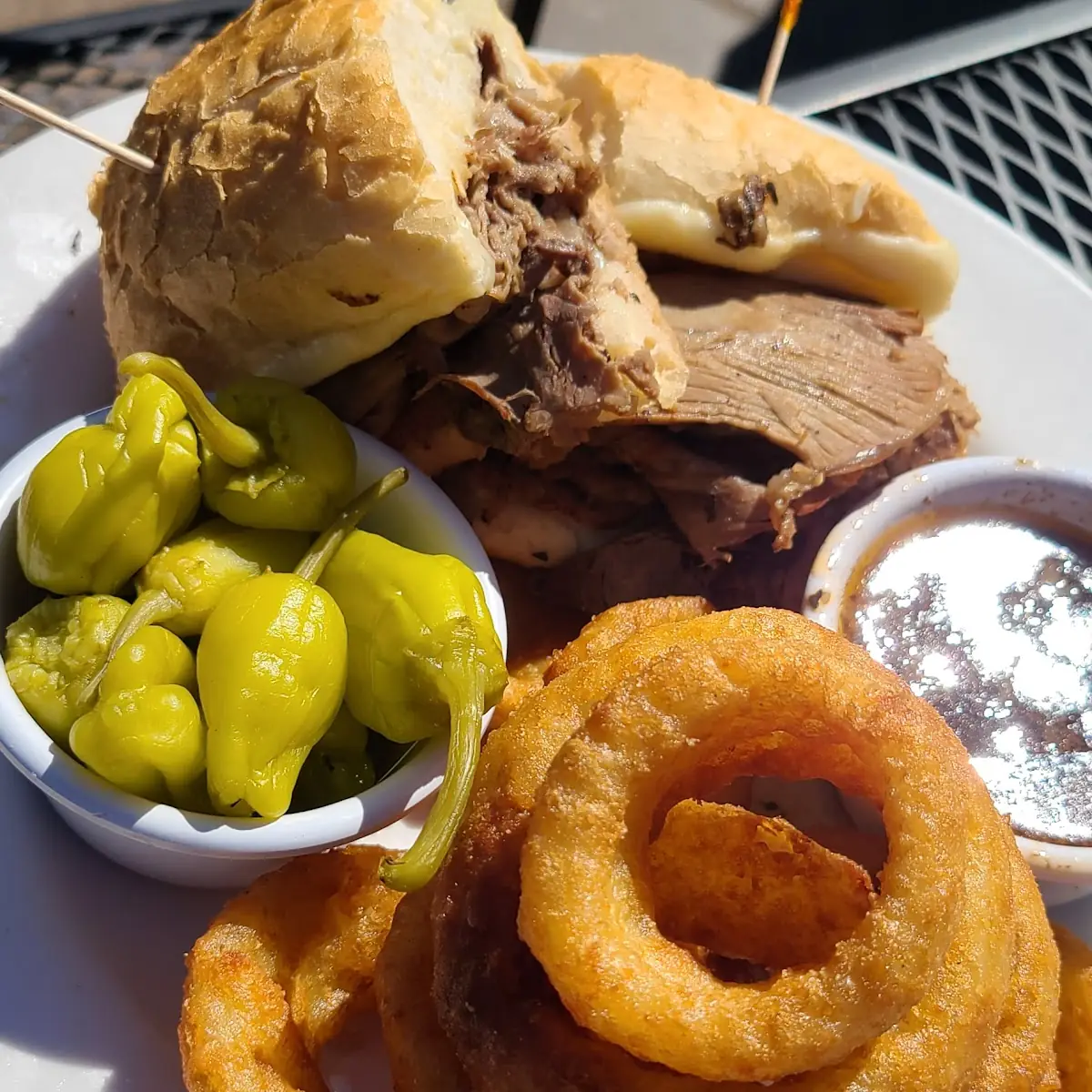 Italian Beef with Onion Rings