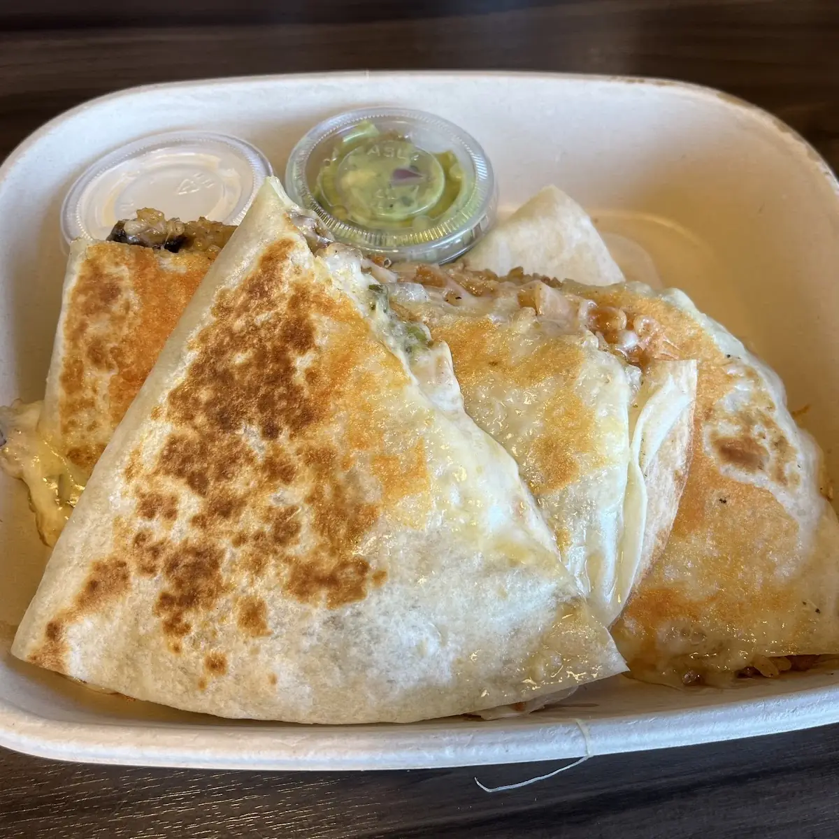 Quesadilla with Sour Cream