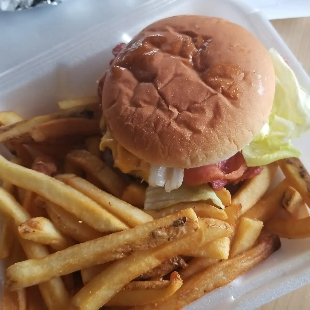 Double Cheeseburger and Double Fries