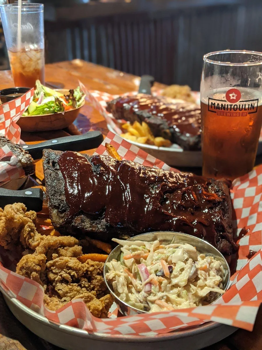 Chicken and Ribs Special, Lou Dawg's Southern BBQ - North Bay