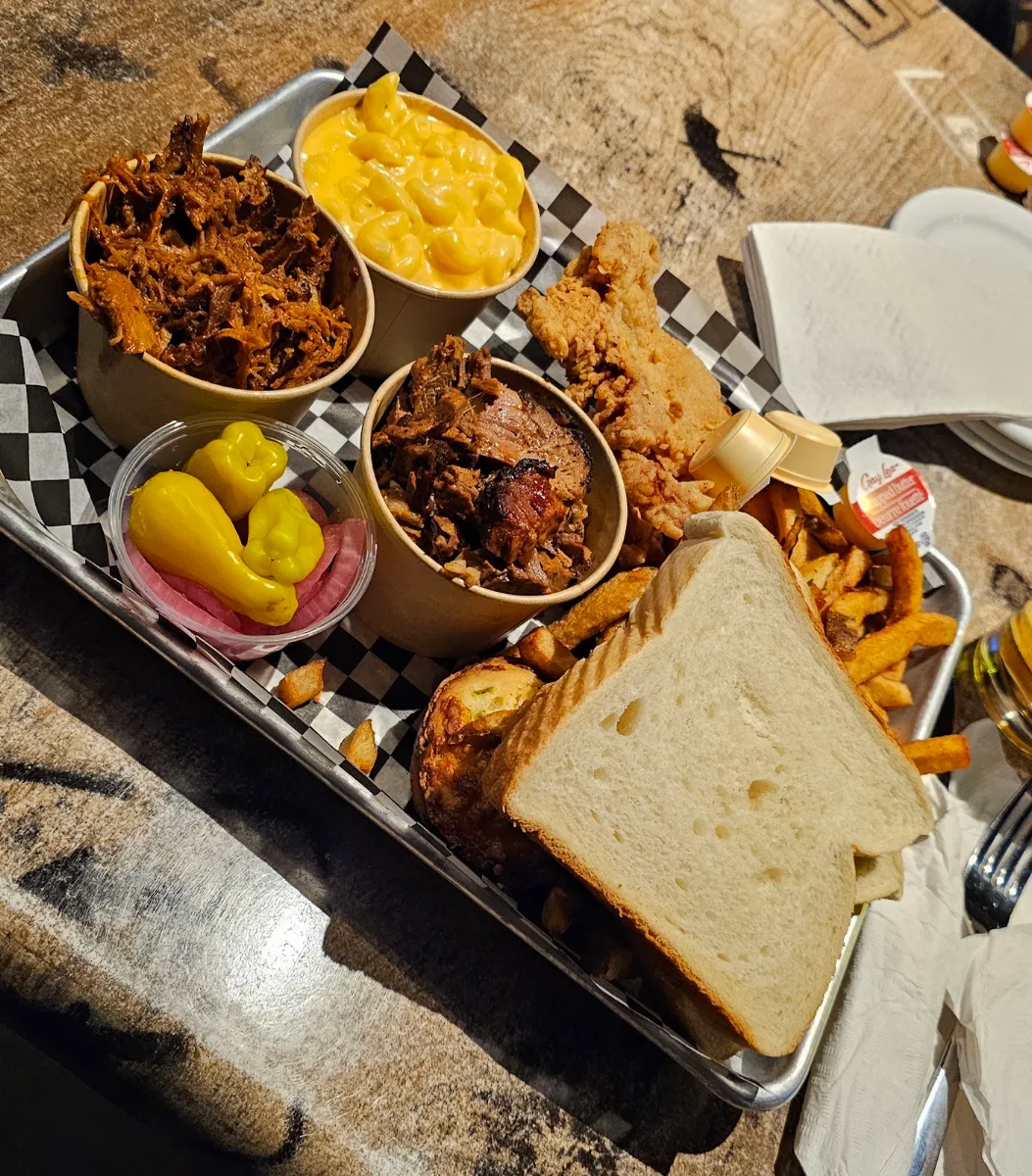 Meat Platter, Lou Dawg's Southern BBQ - North Bay
