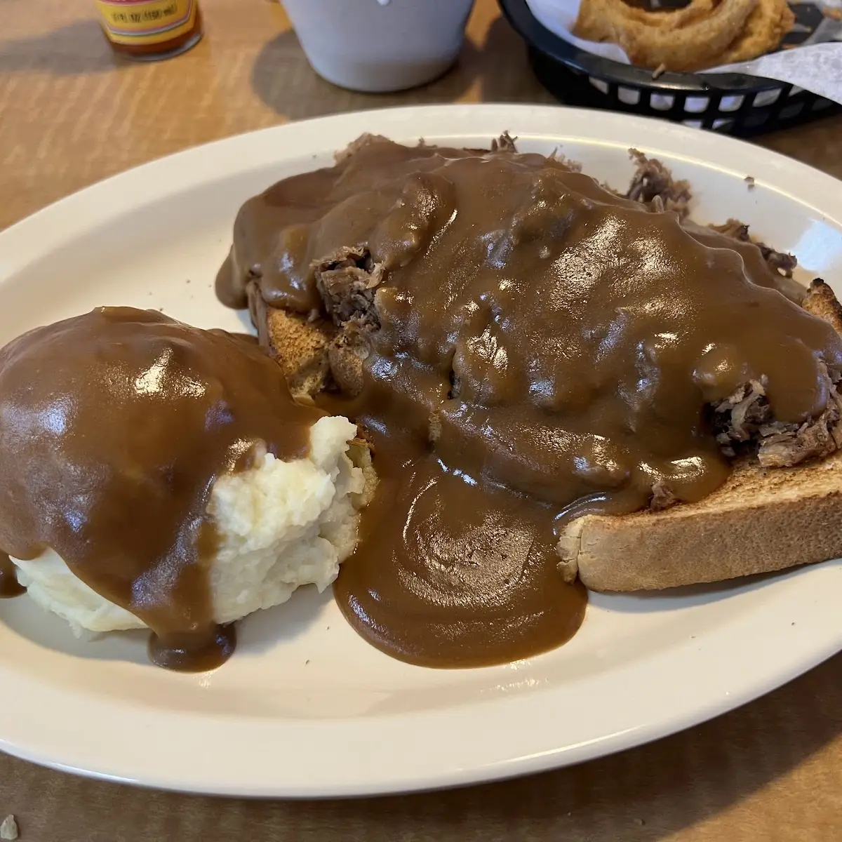 Open Faced Roast Beef Sandwich