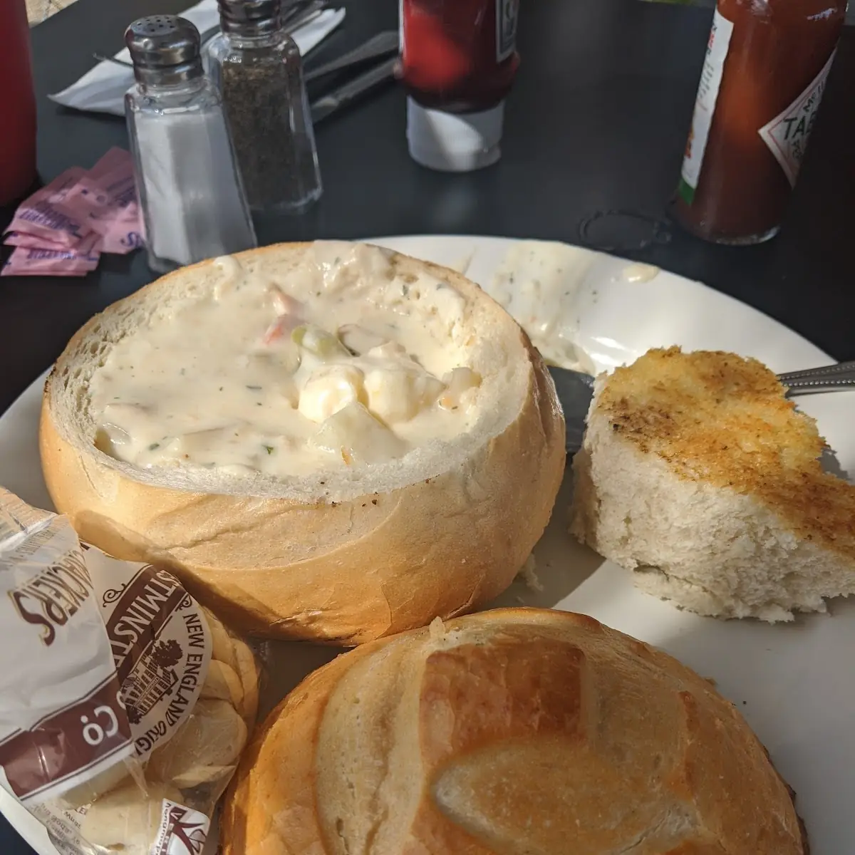 Clam Chowder Bread Bowl