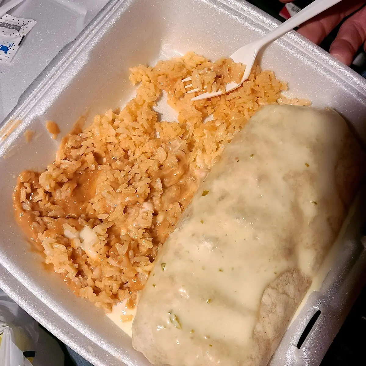 Steak and Chicken Burrito
