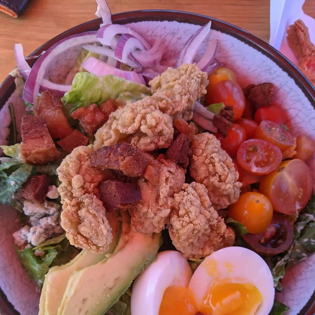 Fried Oyster Cobb Salad