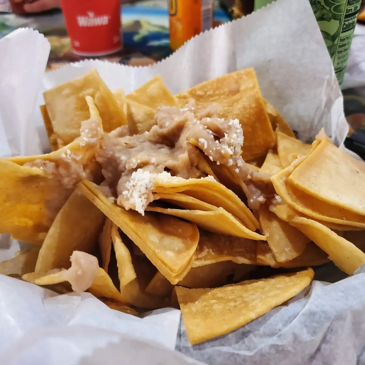 Chips with Refried Beans