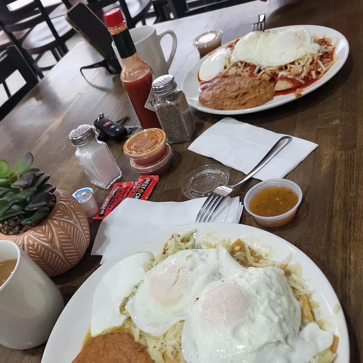 Huevos Rancheros with Refried Beans