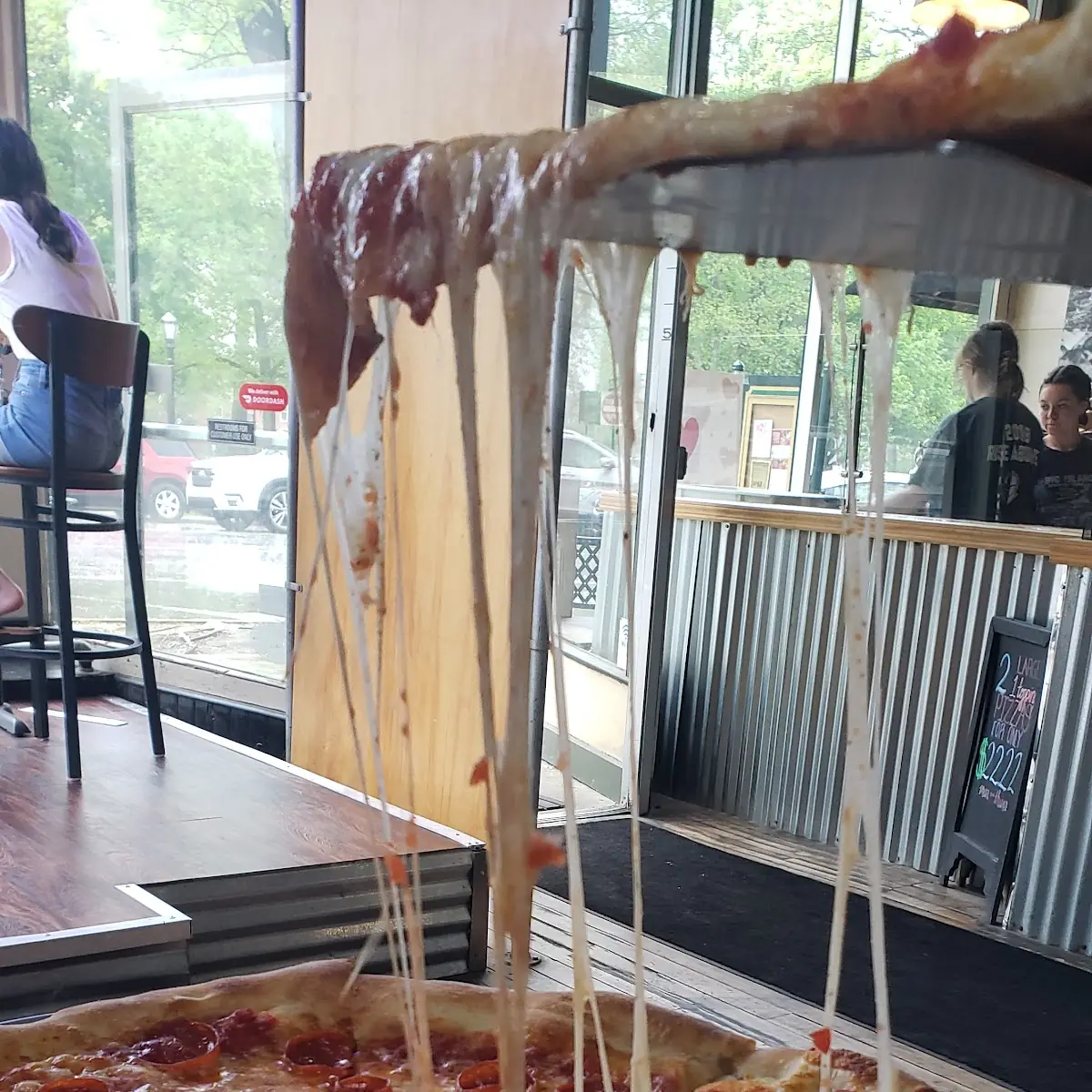 Pepperoni Pizza Slice Extra Cheese Pizza