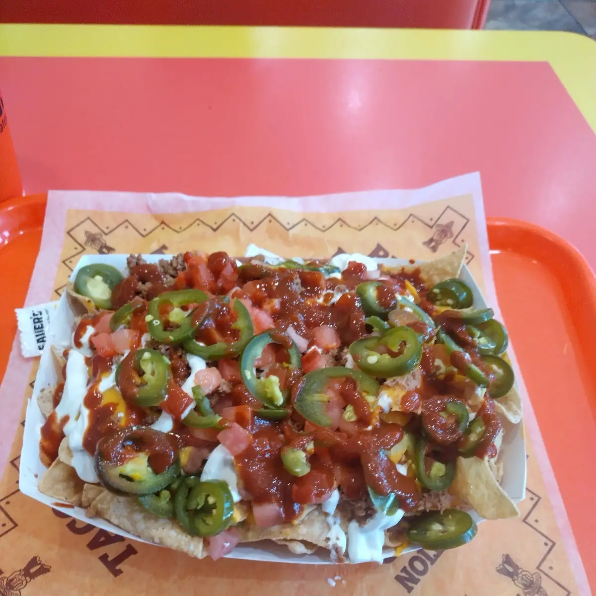 Nacho Supreme Spread Out Otherwise I Put All the Ingredients in Separate Piles