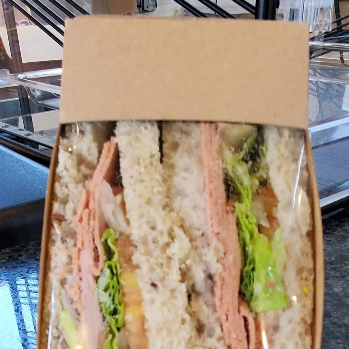 Vegetarian Ham and Cheese Sandwich
