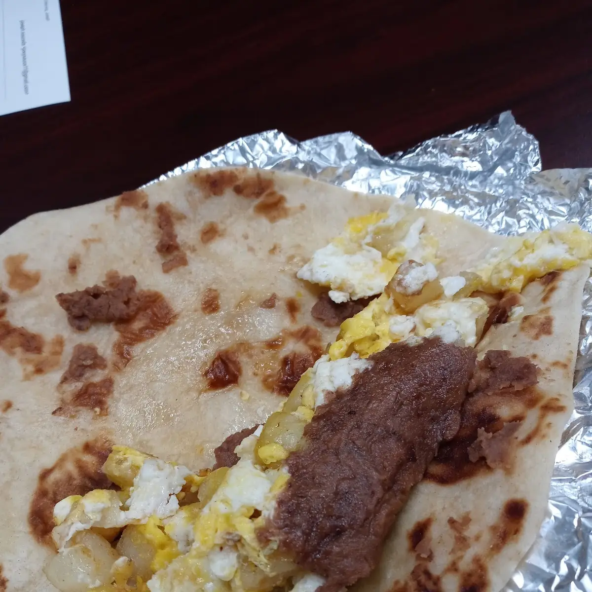 Refried Beans Taco