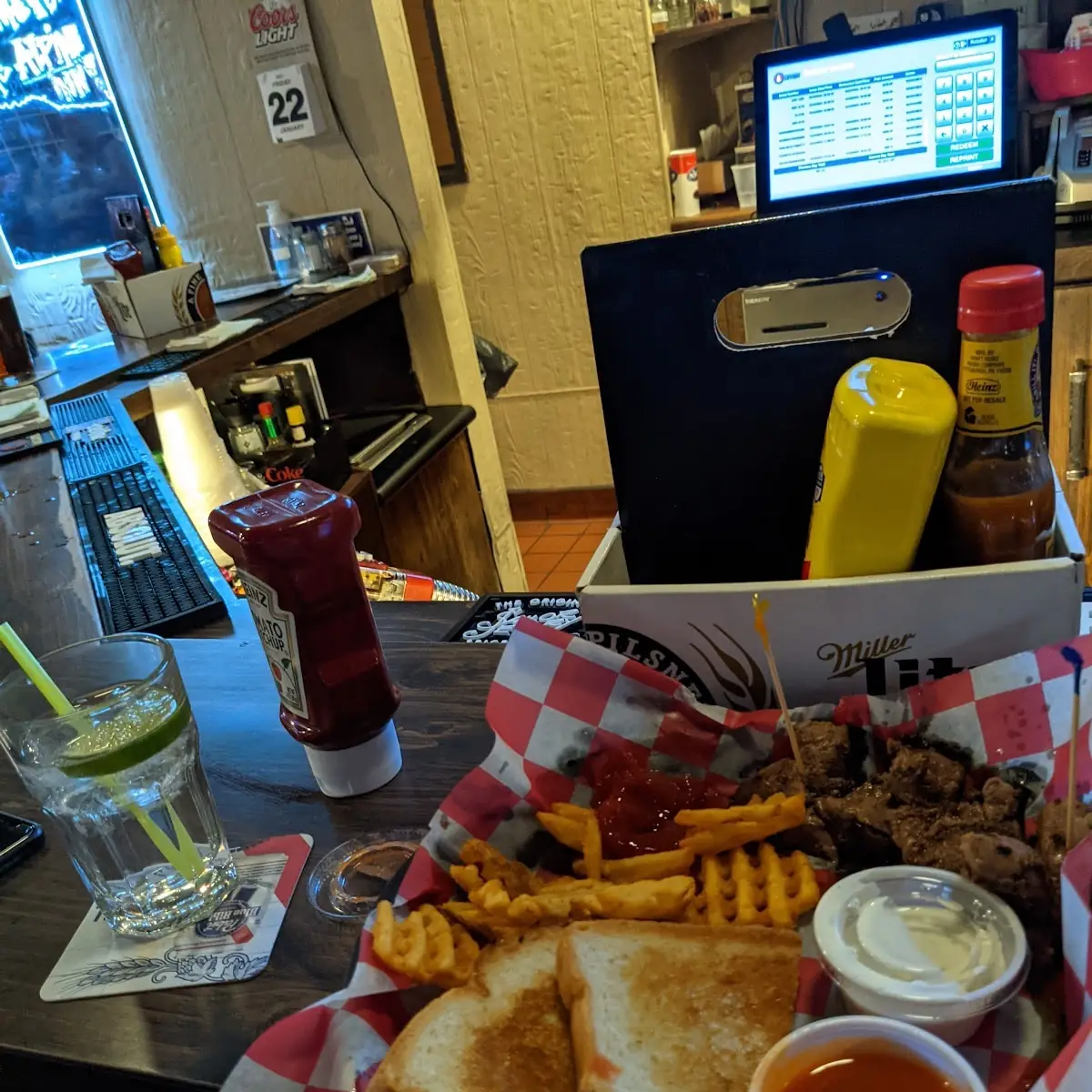 Chislic and Waffle Fries