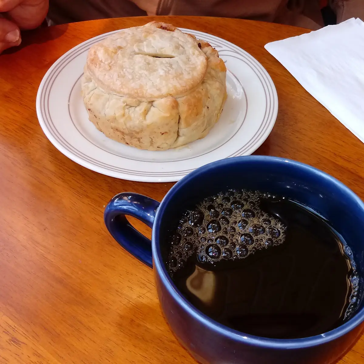 Pot Pie and Coffee