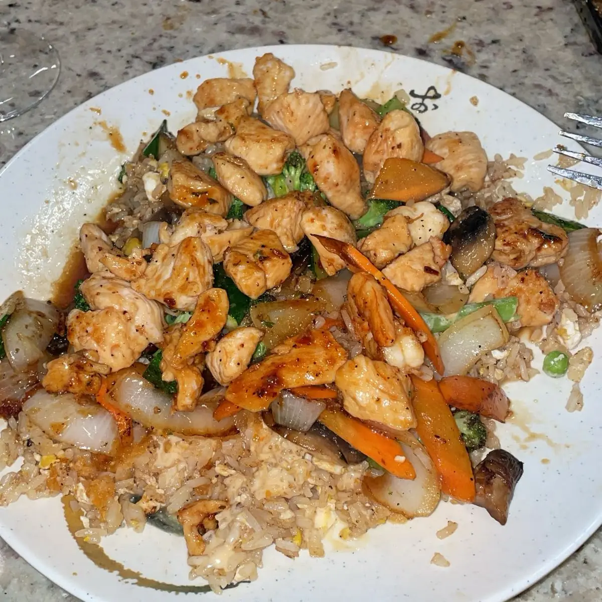 Chicken Teriyaki with Shrimp