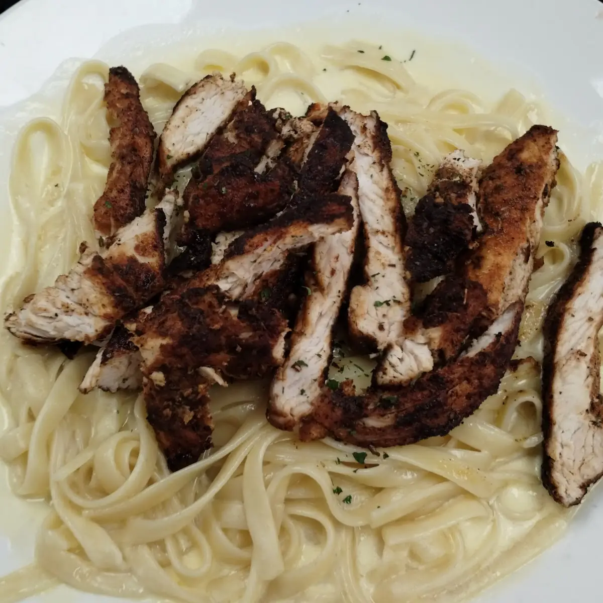 Blackened Chicken Alfredo
