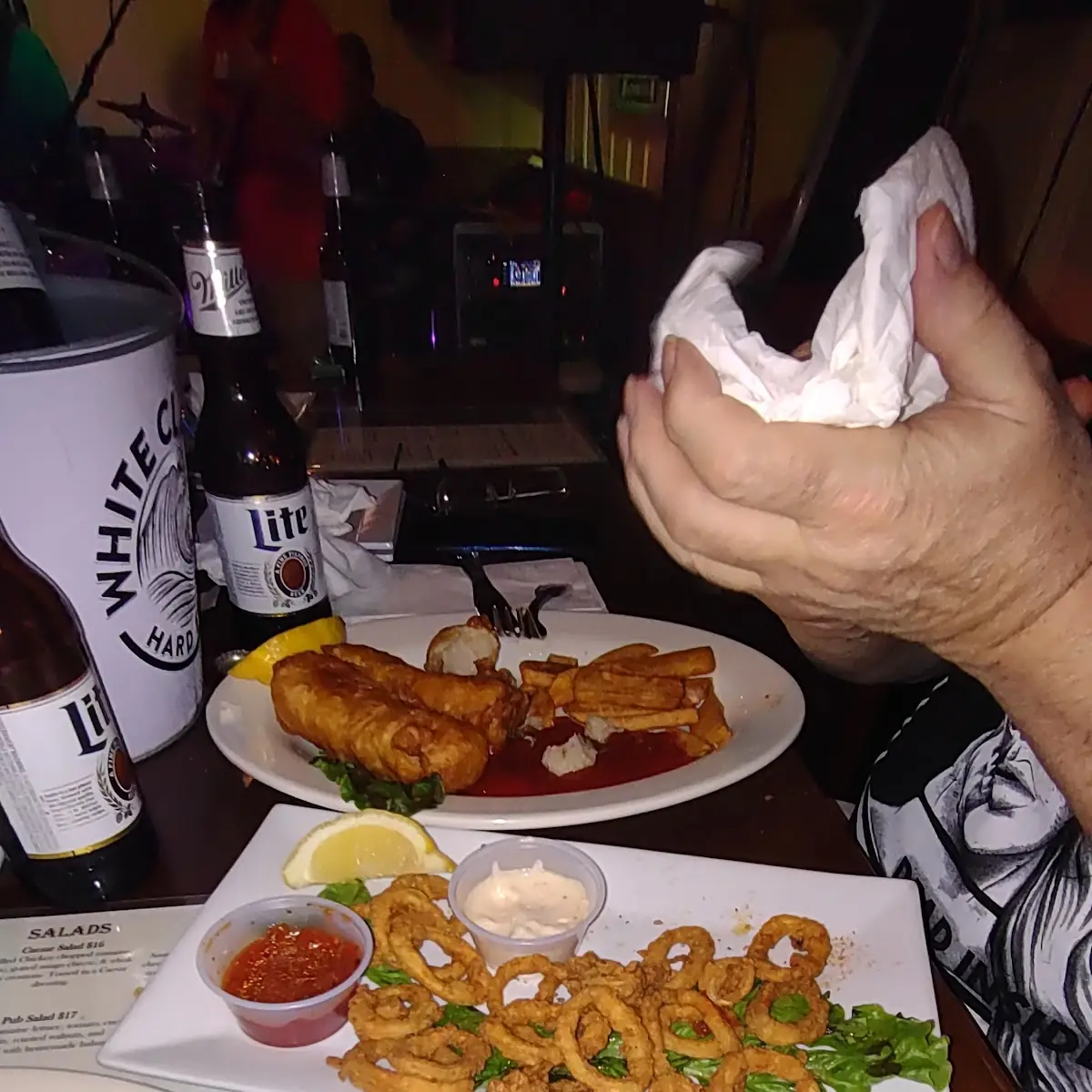Calamari Rings & Fish and Chips