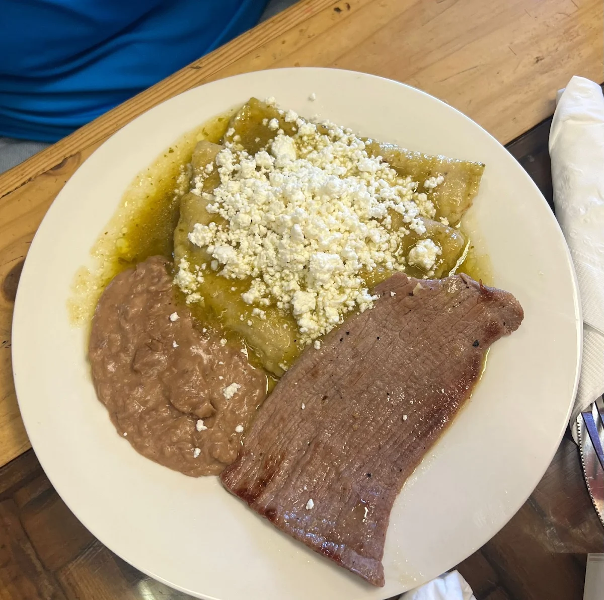 Enchiladas Con Cecina Enchiladas with Salted Steak
