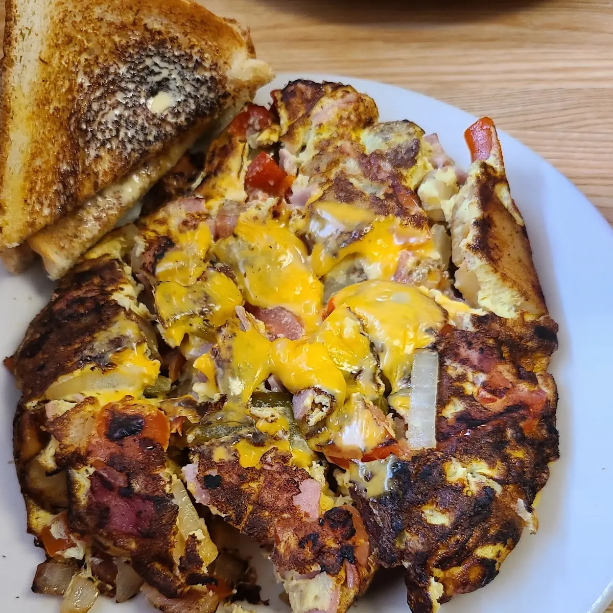Beef Brisket Chedd Omelet