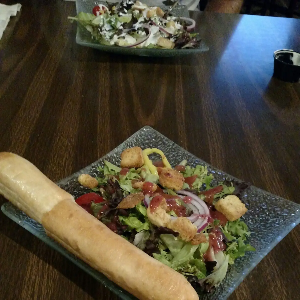 Side Salad and Breadstick