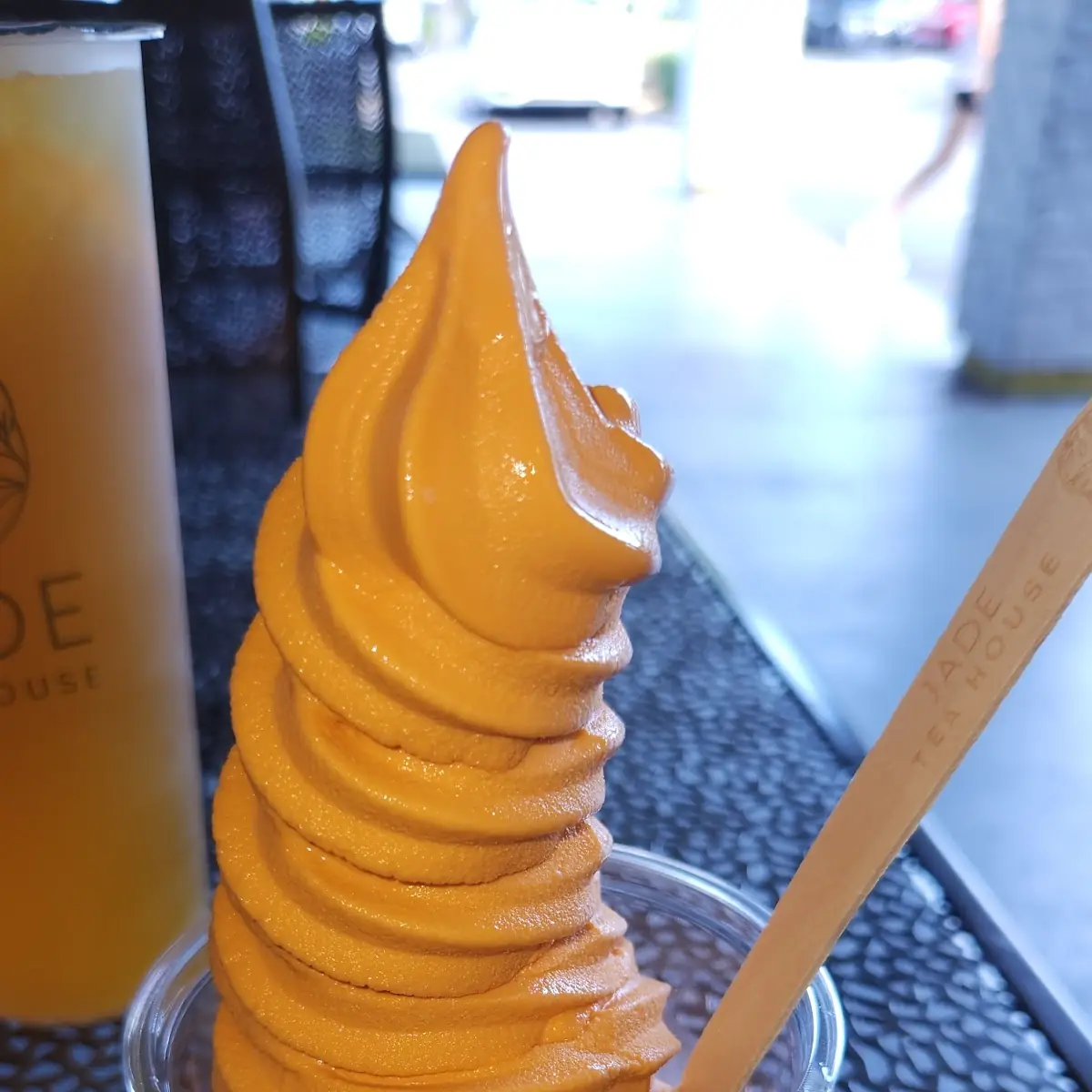 Thai Tea Soft Serve Icecream
